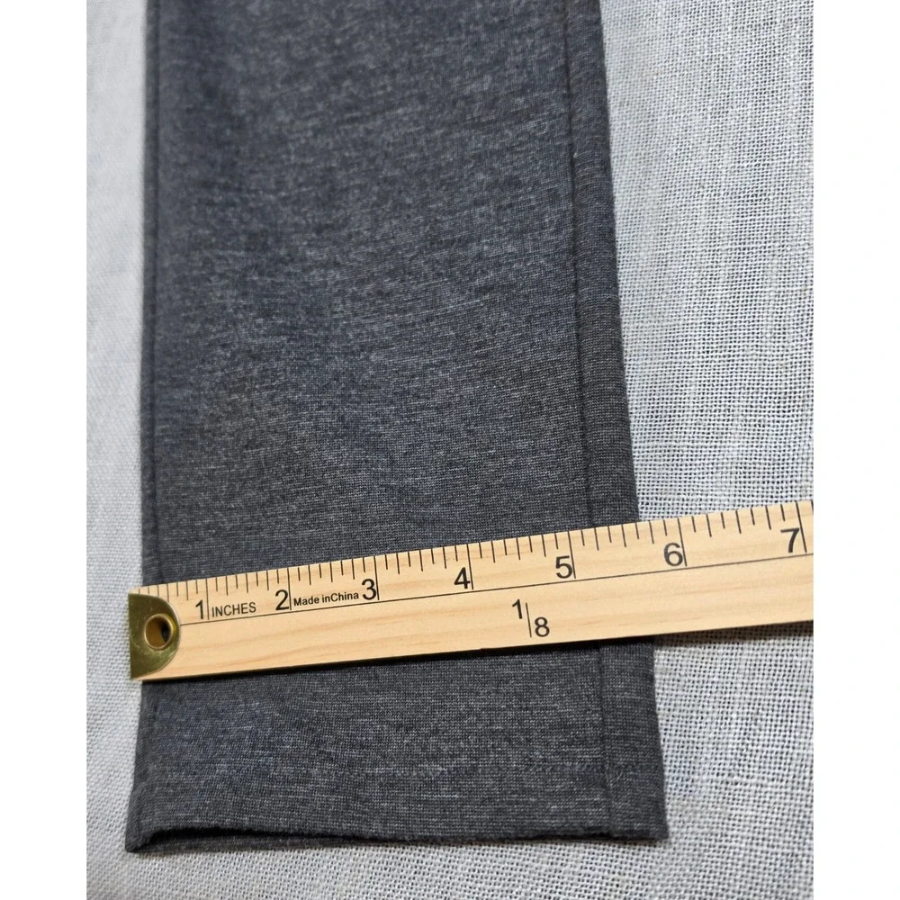 Michael Kors Ponte Knit Pants Womens 8 Charcoal Gray Excellent Slim Leg Logo